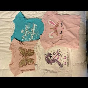 4 toddler girl shirts 18-24mo
